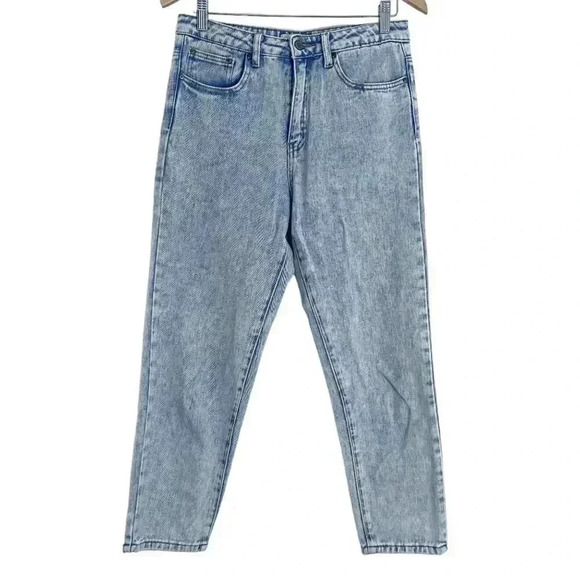Forever 21 Acid Wash Mom Jeans Straight Leg Jeans High Rise Women's Size 28 - Picture 1 of 9